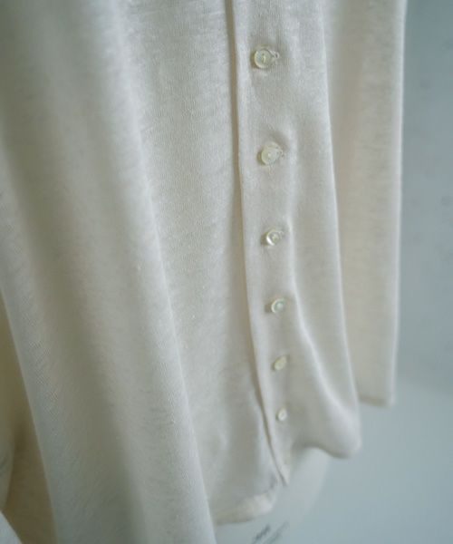 Mochi.モチ.linen cardigan [off white]