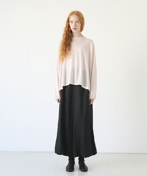 Mochi.モチ.linen cardigan [pink]