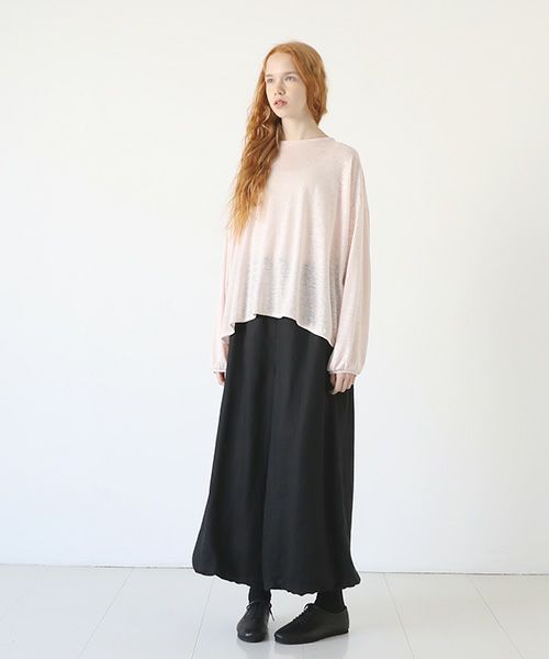 Mochi.モチ.linen cardigan [pink]