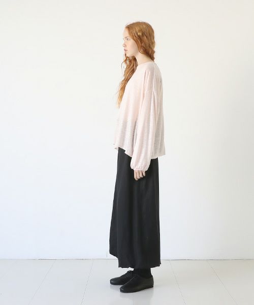 Mochi.モチ.linen cardigan [pink]