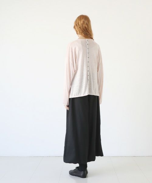 Mochi.モチ.linen cardigan [pink]