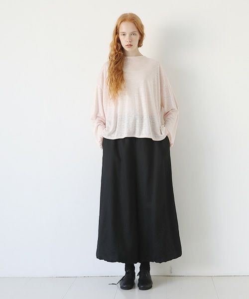 Mochi.モチ.linen cardigan [pink]