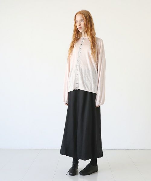 Mochi.モチ.linen cardigan [pink]