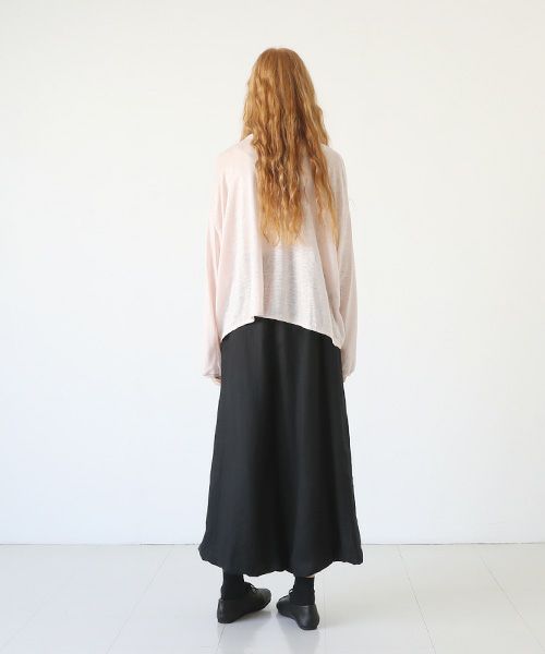 Mochi.モチ.linen cardigan [pink]