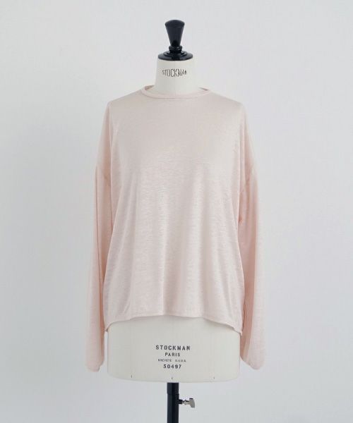 Mochi.モチ.linen cardigan [pink]