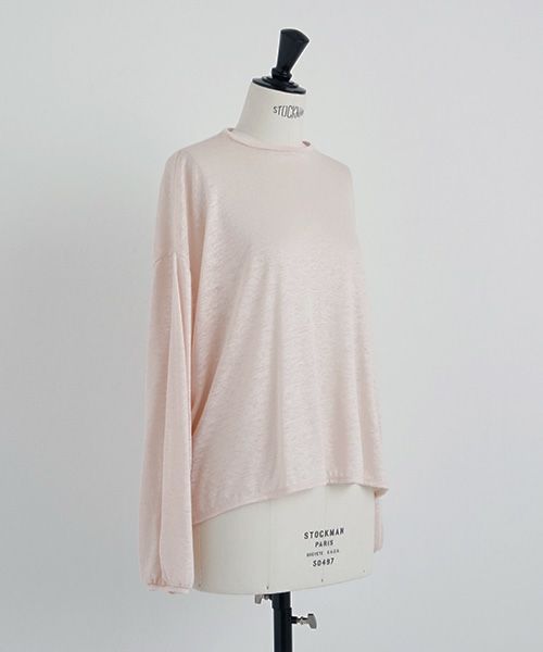 Mochi.モチ.linen cardigan [pink]