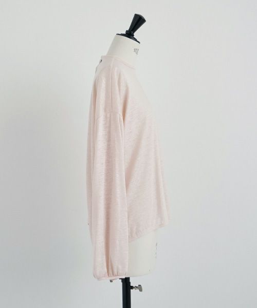 Mochi.モチ.linen cardigan [pink]