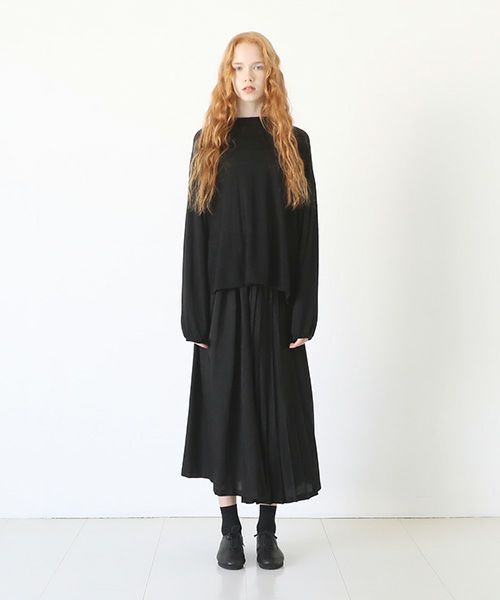 Mochi.モチ.linen cardigan [black]