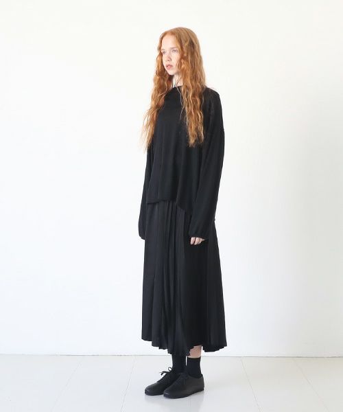 Mochi.モチ.linen cardigan [black]