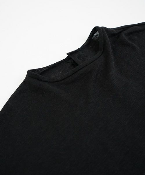 Mochi.モチ.linen cardigan [black]