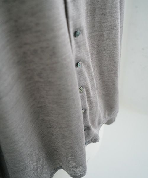 Mochi.モチ.linen cardigan [grey]