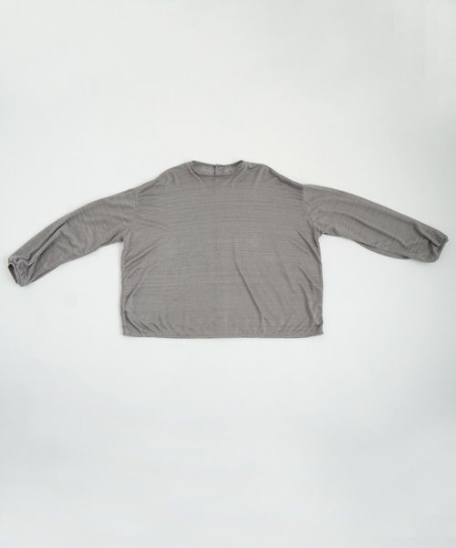 Mochi.モチ.linen cardigan [grey]