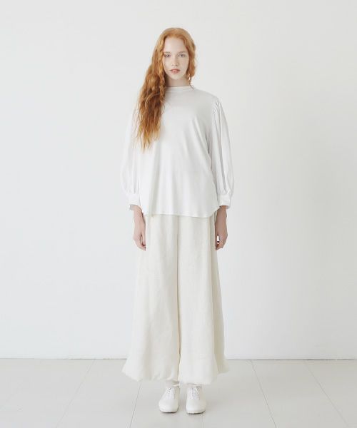 Mochi.モチ.volume sleeve tops [off white]