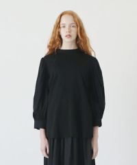 Mochi.モチ.volume sleeve tops [black]