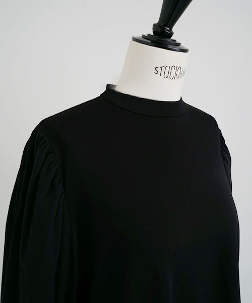 Mochi.モチ.volume sleeve tops [black]