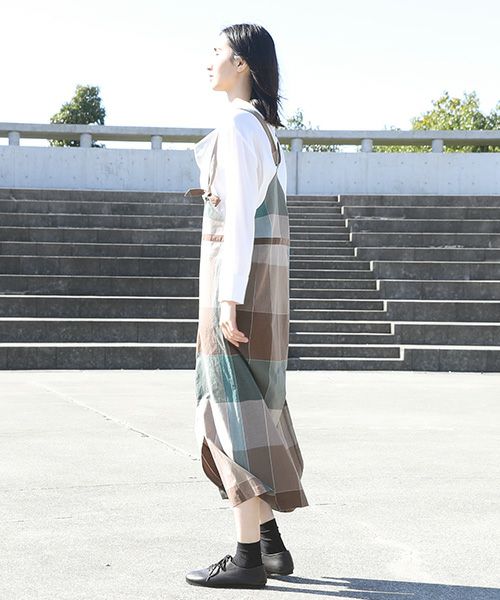 ohta.オオタ.check overskirt [sk-19C]