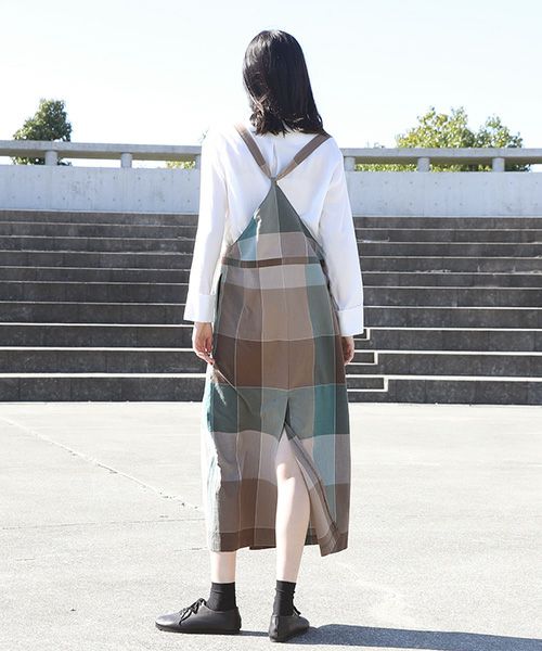 ohta.オオタ.check overskirt [sk-19C]