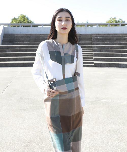 ohta.オオタ.check overskirt [sk-19C]