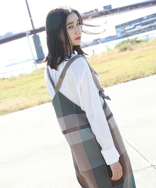 ohta.オオタ.check overskirt [sk-19C]