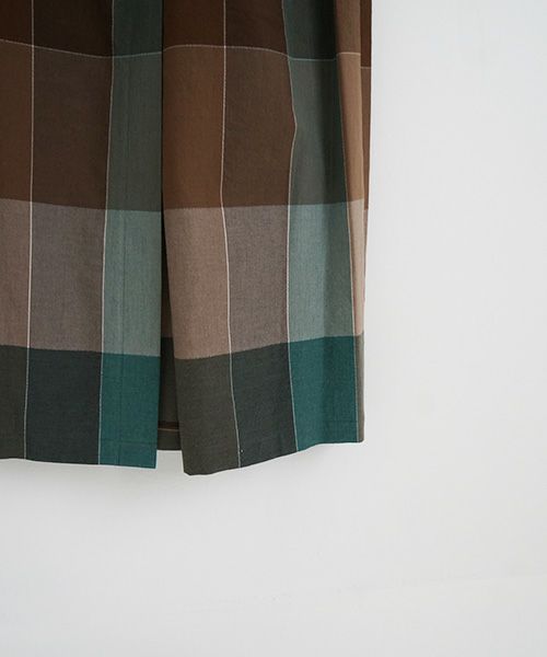 ohta.オオタ.check overskirt [sk-19C]