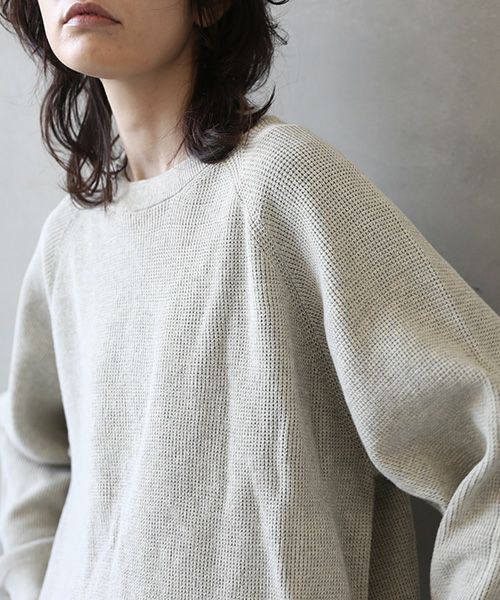 YOKO SAKAMOTO ヨーコサカモト YS - 23SS - 59 CREW NECK KNIT [WHITE]