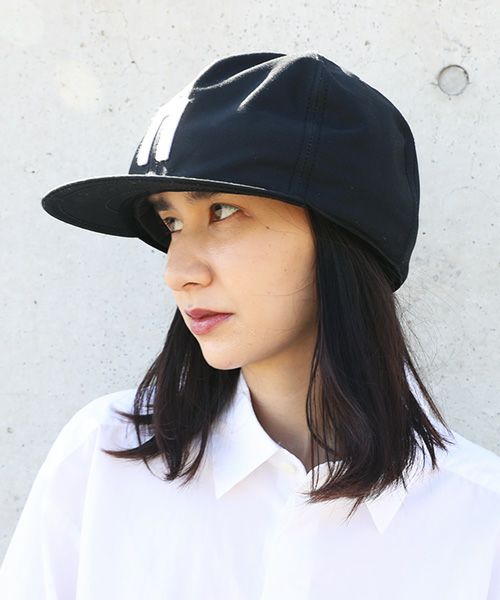 macromauro マクロマウロ.BIG BASEBALL CAP[BLACK]_