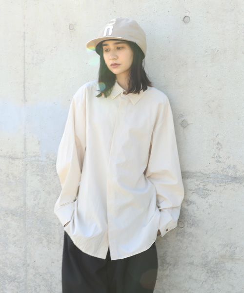 macromauro マクロマウロ.BIG BASEBALL CAP[BEIGE]_