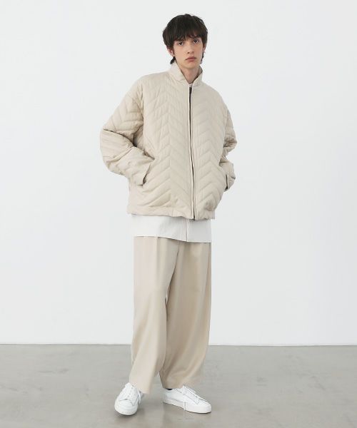 VU.ヴウ.zigzag stand collar bluson vu-a22-b12[OFF WHITE]:s_