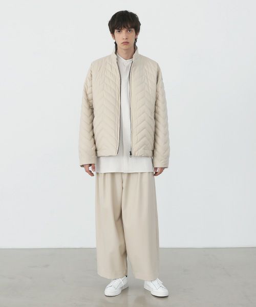 VU.ヴウ.zigzag stand collar bluson vu-a22-b12[OFF WHITE]:s_