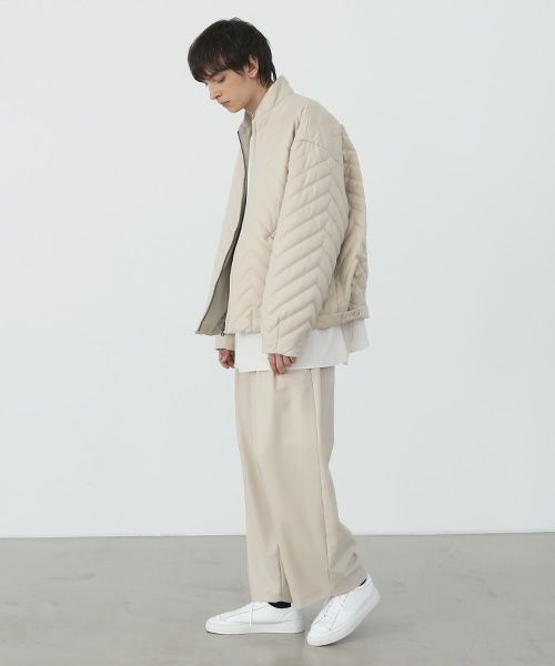 VU.ヴウ.zigzag stand collar bluson vu-a22-b12[OFF WHITE]:s_