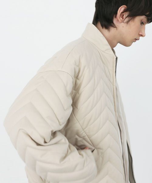 VU.ヴウ.zigzag stand collar bluson vu-a22-b12[OFF WHITE]:s_