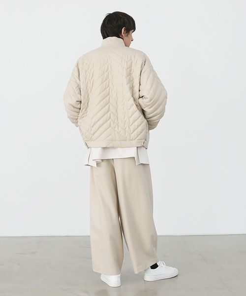 VU.ヴウ.zigzag stand collar bluson vu-a22-b12[OFF WHITE]:s_