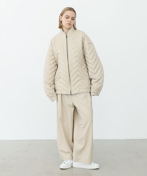 VU.ヴウ.zigzag stand collar bluson vu-a22-b12[OFF WHITE]:s_