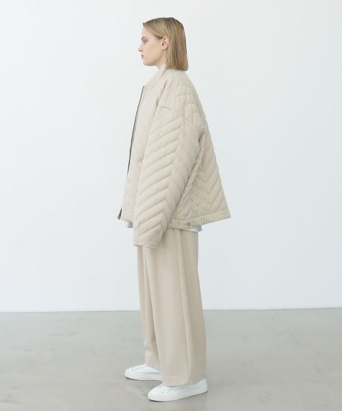 VU.ヴウ.zigzag stand collar bluson vu-a22-b12[OFF WHITE]:s_