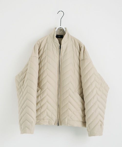 VU.ヴウ.zigzag stand collar bluson vu-a22-b12[OFF WHITE]:s_