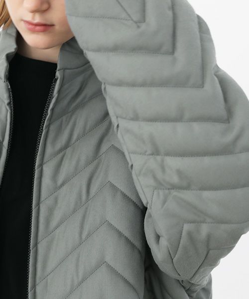 VU.ヴウ.zigzag stand collar bluson vu-a22-b12[GREEN GRAY]:s