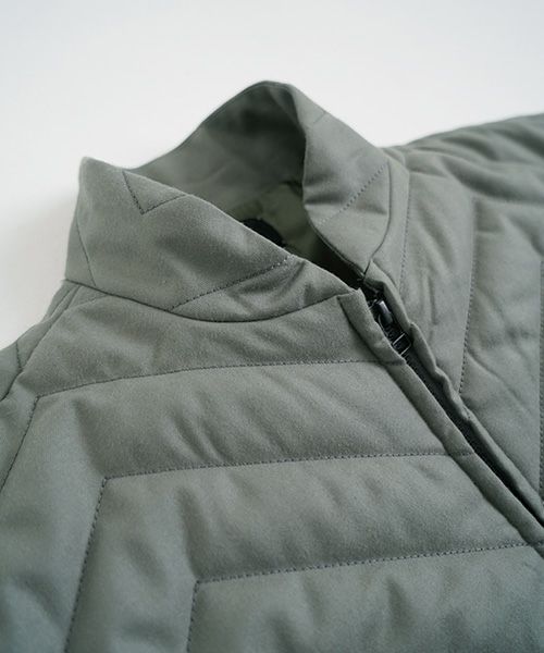 VU.ヴウ.zigzag stand collar bluson vu-a22-b12[GREEN GRAY]:s