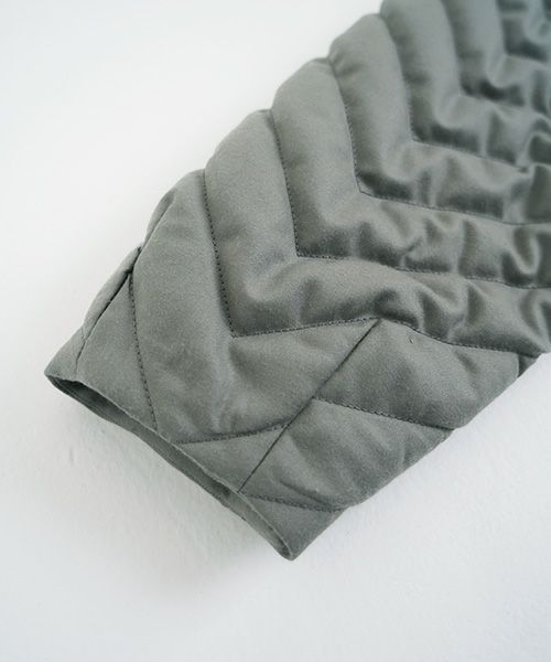 VU.ヴウ.zigzag stand collar bluson vu-a22-b12[GREEN GRAY]:s