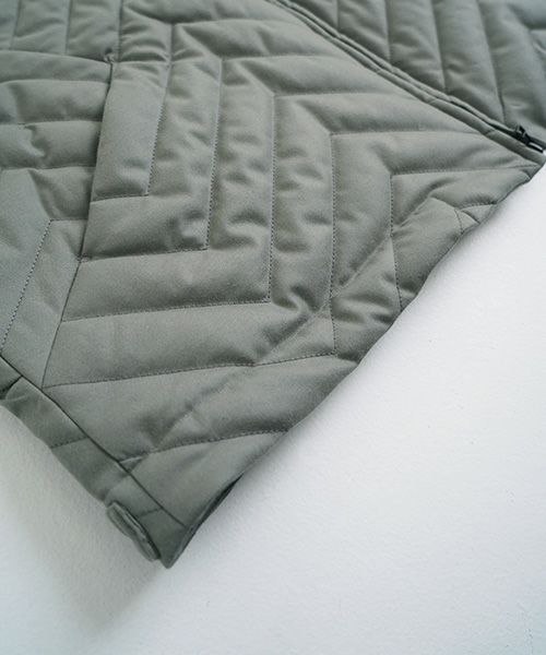 VU.ヴウ.zigzag stand collar bluson vu-a22-b12[GREEN GRAY]:s