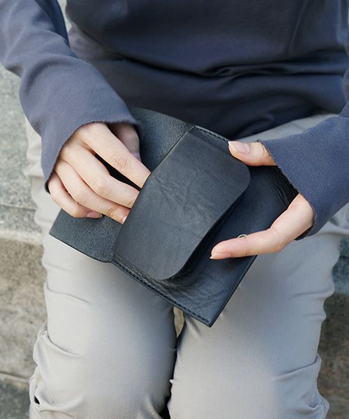 nejicommu.ネジコミュ.MINI FLAP WALLET [BLACK]_