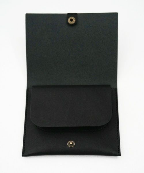 nejicommu.ネジコミュ.MINI FLAP WALLET [BLACK]_