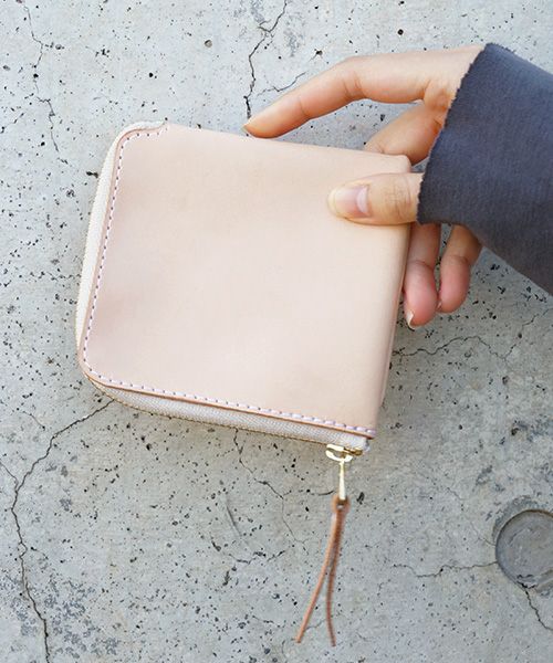 nejicommu.ネジコミュ.SQUARE ZIP WALLET [NATURAL]_