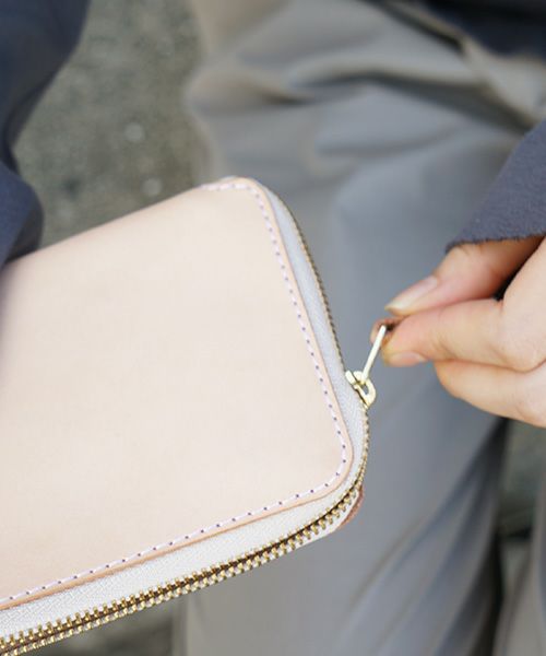 nejicommu.ネジコミュ.SQUARE ZIP WALLET [NATURAL]_