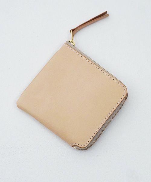 nejicommu.ネジコミュ.SQUARE ZIP WALLET [NATURAL]_