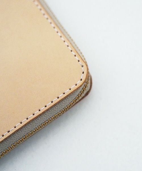 nejicommu.ネジコミュ.SQUARE ZIP WALLET [NATURAL]_