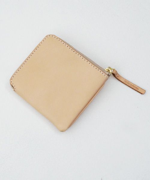 nejicommu.ネジコミュ.SQUARE ZIP WALLET [NATURAL]_