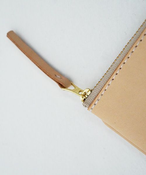 nejicommu.ネジコミュ.SQUARE ZIP WALLET [NATURAL]_