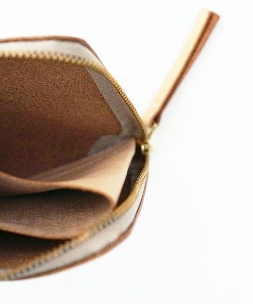 nejicommu.ネジコミュ.SQUARE ZIP WALLET [NATURAL]_