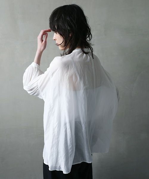 suzuki takayukiスズキタカユキpuff-sleeve blouse [S231-08/nude