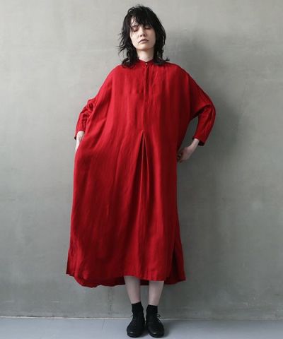 suzuki takayuki スズキタカユキ peasant dress I [S231-22/dawn red]